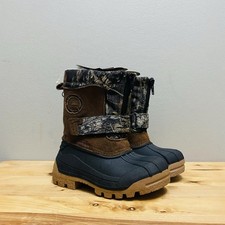 Ozark Trail Mossy Oak Camo Boys' Winter Outdoor Boots Insulated -5 Deg Size 7