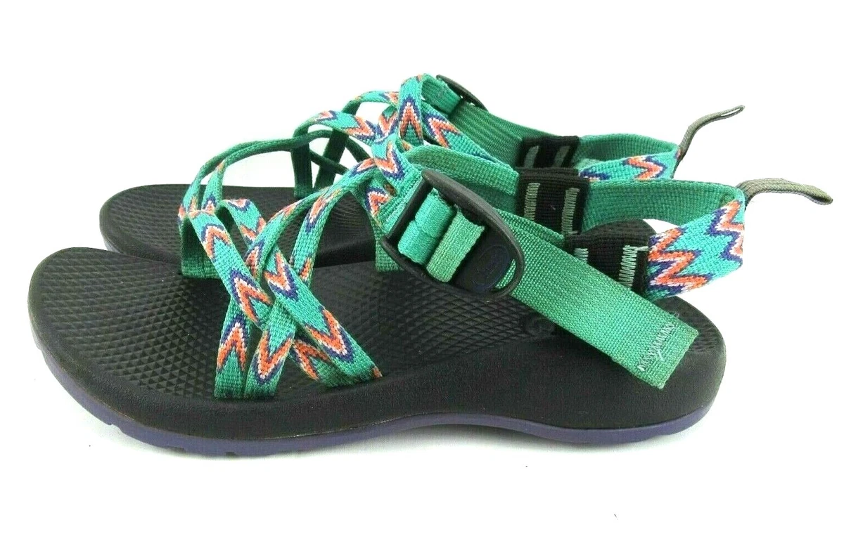 Chaco Kid s Size 4 ZX1 Ecotread Mint Leaf Sports Sandal J180090 Green Purple