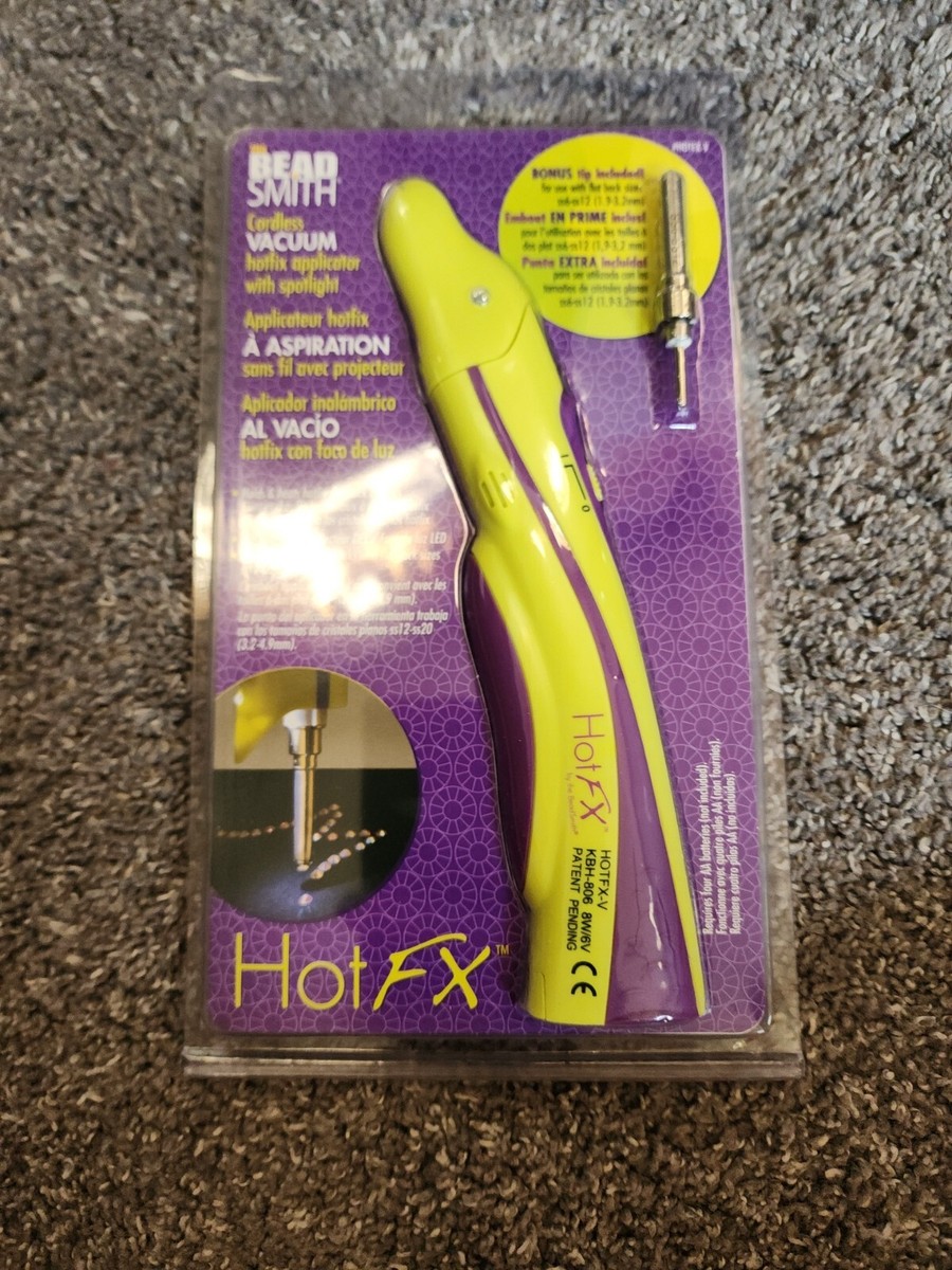 Beadsmith HotFX Cordless Vacuum Hotfix Applicator With Spotlight