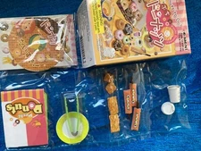 Re-Ment "DONUTS TO GO #4- Apple Pie & Churros, 1:6 scale dollhouse food minis