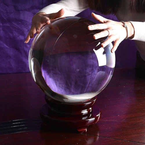 Large 300mm Quartz Crystal Ball Sphere Wedding Centerpieces Home Decorations - Picture 4 of 6