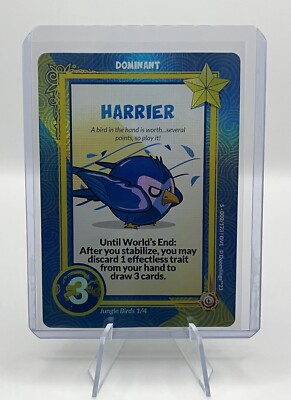 2023 Doomlings Overlush HARRIER Scarce Holofoil Card 002/173 Jungle Birds 1/4