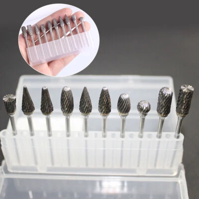 10Pcs 2.35mm Tungsten Steel Carbide Rotary Burrs For Dental Straight Handpiece - Image 1 of 4