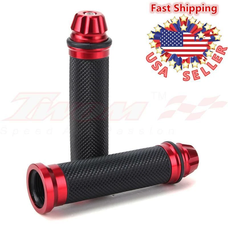 7/8" 22mm Motorcycle CNC Handlebar Hand Grips Gel  For Ducati KT Yamaha YZF R6 - Image 4 of 4
