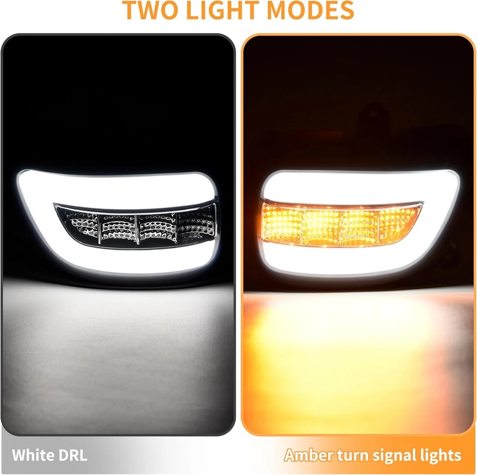 Front LED Turn Signals Lights Fit For Honda Goldwing 1800 GL1800 2001-2017 2016 - Image 3 of 4