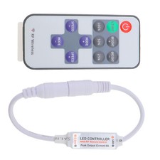 Mini 12V RF Wireless Remote Switch Controller Inline Dimmer For LED Strip Light