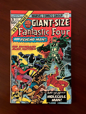 Giant Size Fantastic Four #5 (Marvel 1975) Jack Kirby 1st Psycho-Man 7.0 F/V
