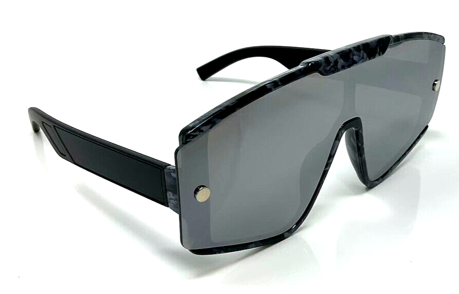 OVERSIZED SHIELD ONE PIECE LENS WRAP AROUND SUNGLASSES RETRO  display picture 1
