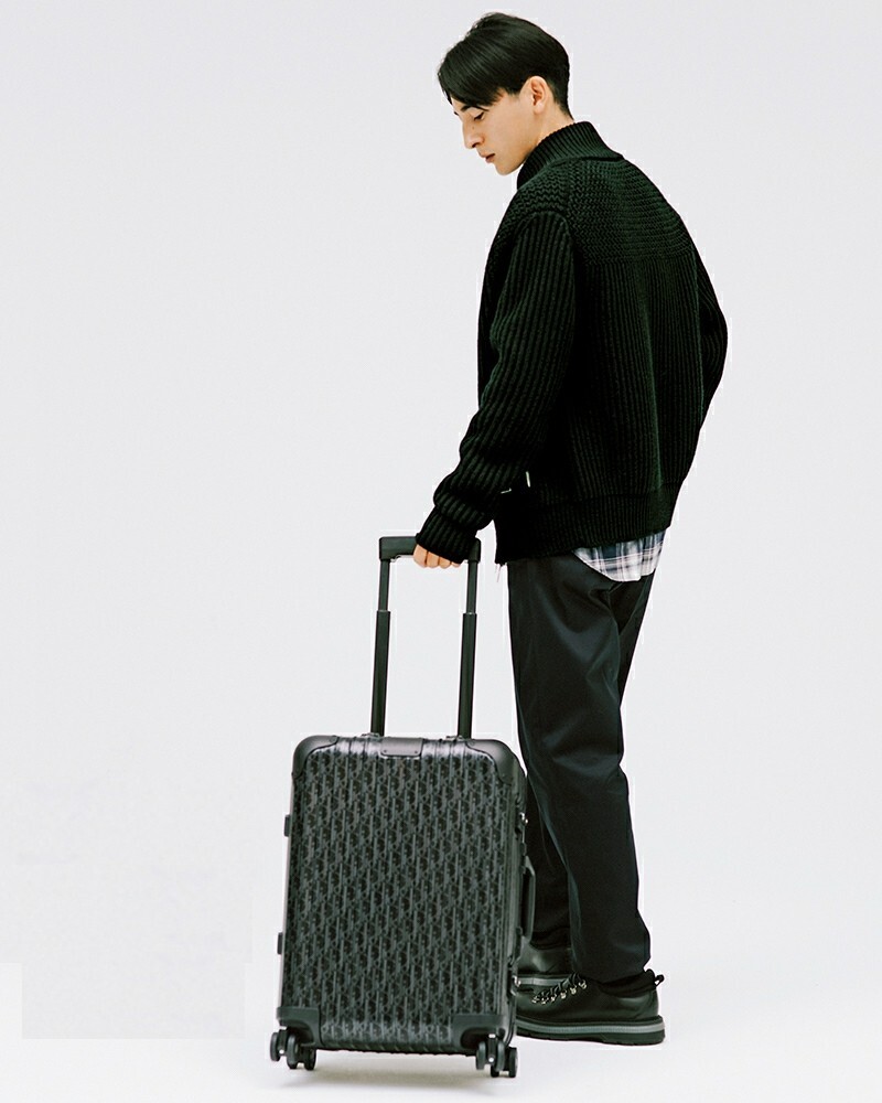 New) DIOR AND RIMOWA Carry-On Luggage -Black Dior Oblique New) DIOR AND RIMOWA Carry-On Luggage -Black Dior Oblique