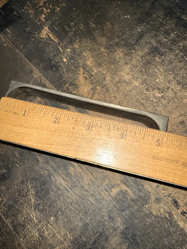 Printing Block (Brass Border Rectangle) Brass & Lead #4 Room For Type - Image 4 of 4