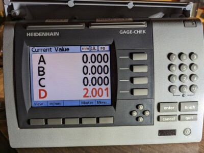 HEIDENHAIN FRONT PANEL / LCD ND2100G TM-C-0162 TX14D11VM1CBD  GAGE-CHEK ND2104G
