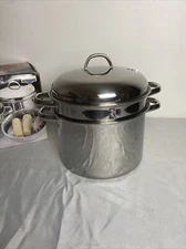 Kitchen Collection 4pc 8 Quart Stainless Steel Multi Cooker