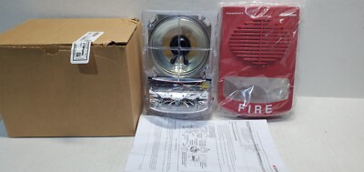 NEW SIMPLEX 4906-9151 WALL SPEAKER STROBE MULTI-CANDELA RED 0743258