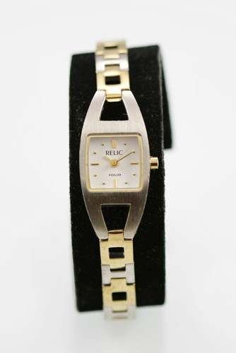 Relic Watch Women Silver Gold Stainless 
