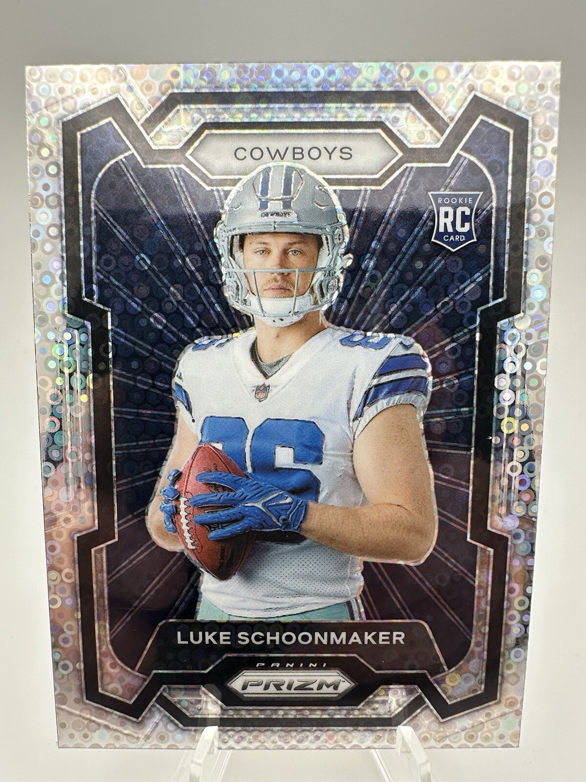 2023 Panini Prizm #312 Luke Schoonmaker Rookie Variations Prizms No Huddle