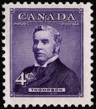 Canada - 1954 - 4 Cents Violet Sir John Sparrow David Thompson Issue # 349 Mint