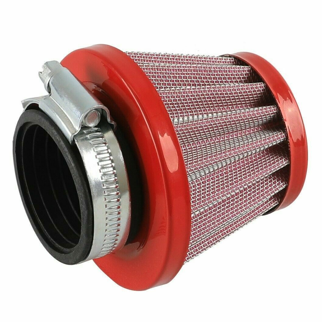 GOOFIT 45mm Filtro De Aire Doble Espuma Esponja Limpiador Boca Recta Roja Reemplazar Para 50cc 70cc 90cc 110cc 125cc motorcycle dirt racing bike go kart ATV quad scooter