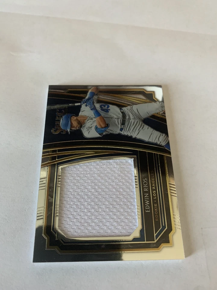2020 Panini Select Edwin Rios Relic #RJS-ER Dodgers - Image 3 of 4