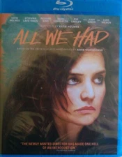 All We Had: Mother-Daughter Bond (Blu-ray, 2016) Katie Holmes, Stefania Owen