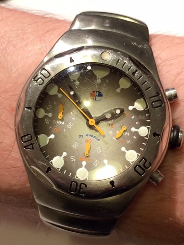 Vintage All Steel Ellesse 316L Chronograph Mens Sports Watch ft. Divers Bezel - Picture 8 of 10