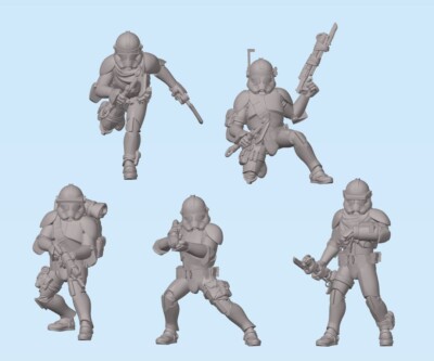 Star Wars Legion Miniatures - 10th Legion Mountain Clone Troopers Phase 2 Set 1