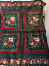 Vintage VIP Cranston Cotton Fabric Christmas Pillow Border Fabric 35 X 45  