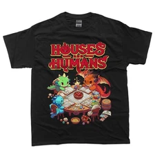 Houses and Humans Vintage 90s Funny Gamer Gaming T-Shirt