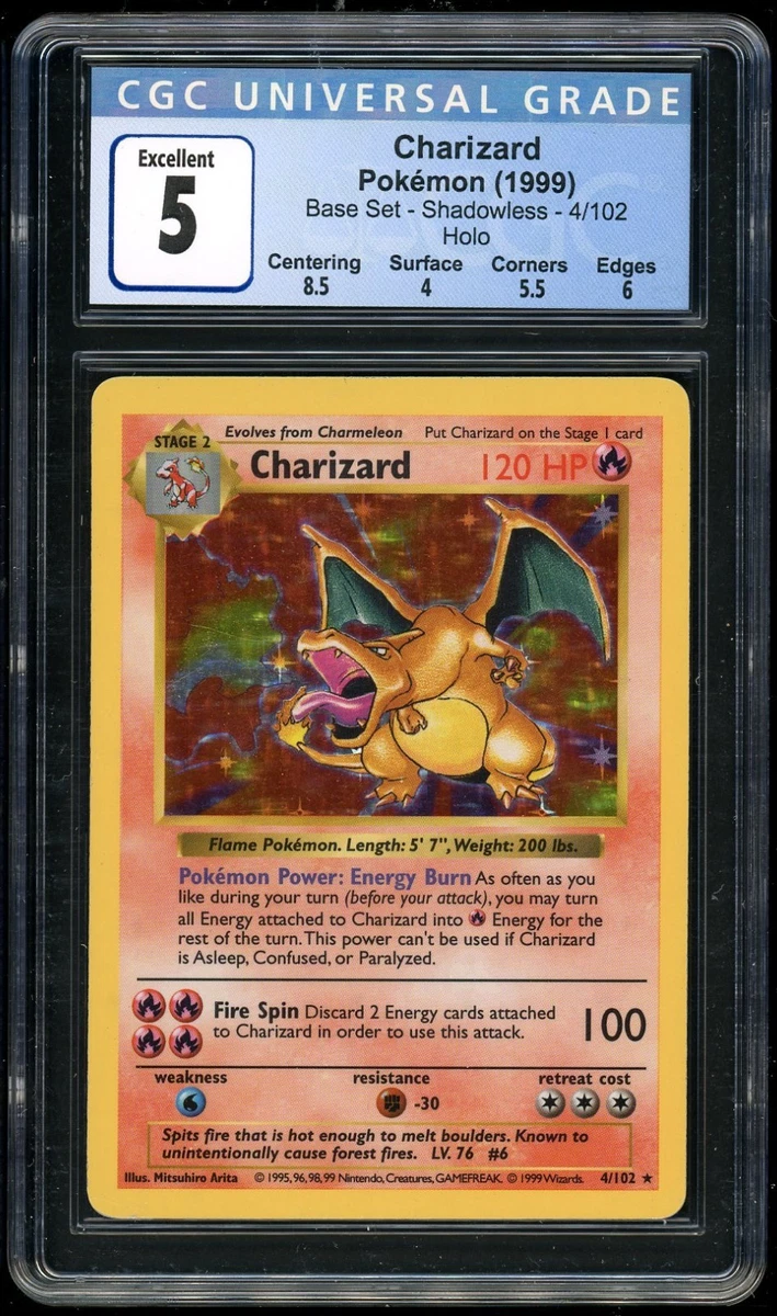Shadowless Pokémon Charizard Individual Cards for sale - eBay