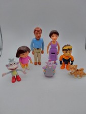 Lot Of 7 Dora The Explorer Family Figurines