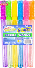Sunny Days Entertainment 4Oz Bubble Wands   6 Pack Bubble Wand Toy  Summer Fun