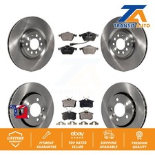 Front Rear Disc Brake Rotors Ceramic Pad Kit For Volkswagen Golf Audi TT Quattro