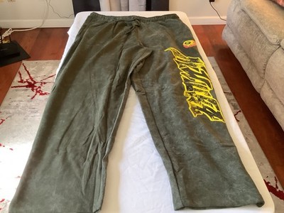 Mishka Aqua Sweatpants Graphic Design Large New with Tags