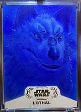 Thee Loth Wolf Sketch! Topps Hyperspace 2025 Loth Wolf By Dan Bergren  