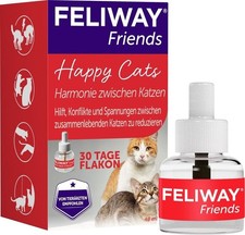 Feliway Friends 30-Tage-Nachfüllflakon - 48ml für Mehrkatzenhaushalt Beruhigung