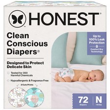 The Honest Company Clean Conscious Diapers for Delicate Skin  Up to 100