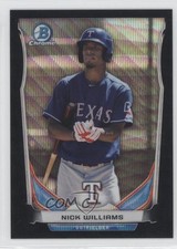 2014 Bowman Draft Top Prospects Chrome Black Wave Refractor Nick Williams 0g4