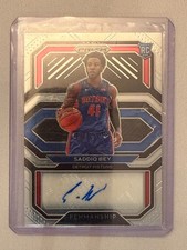 2020-21 Prizm Saddiq Bey Rookie Penmanship #RP-SBY Silver Prizm Auto