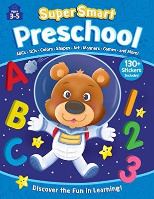 SUPER SMART WORKBOOK: PRESCHOOL-COVERS 8 ESSENTIAL By Kidsbooks Publishing NEW