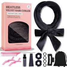 Heatless Curls Overnight Headband, 70'' No Heat Hair Curlers for Medium Long Hai