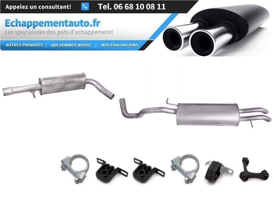 Échappement Toledo II 1.8 silencieux central réparer fuite gaz et bruit moteur