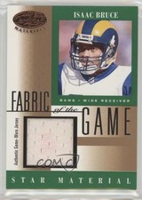 2001 Leaf Certified Materials Fabric of the Game Isaac Bruce #FG-86 HOF 0c6
