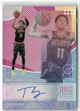 2018-19 Status #NB-TYG Trae Young Rookie Auto New Breed Pink #/25