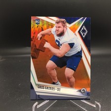 Greg Gaines 2019 Panini Phoenix Orange 176 #/99 Los Angeles Rams Rookie