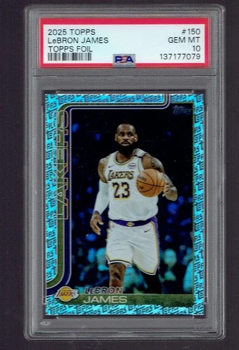 2025-26 Topps LeBron James Topps Logo Foil Basketball Card PSA 10 GEM MINT
