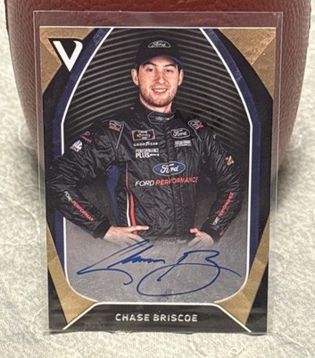 Chase Briscoe 2018 Panini Victory Lane Racing Signatures #/99 Gold NASCAR