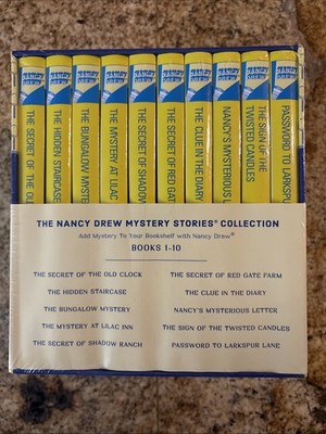 Nancy Drew Books 1-10 Box Set The Nancy Drew Mystery Stories Collection SEALED
