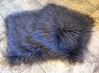 2 Koolaburra UGG Faux Fur Long Shag Throw Pillow Cover Set 20” Gray / Amethyst — photo 1