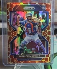 Panini 2022 Prizm Patrick Mazeika #91 Giraffe Prizm Rookie RC NY Mets Case Hit