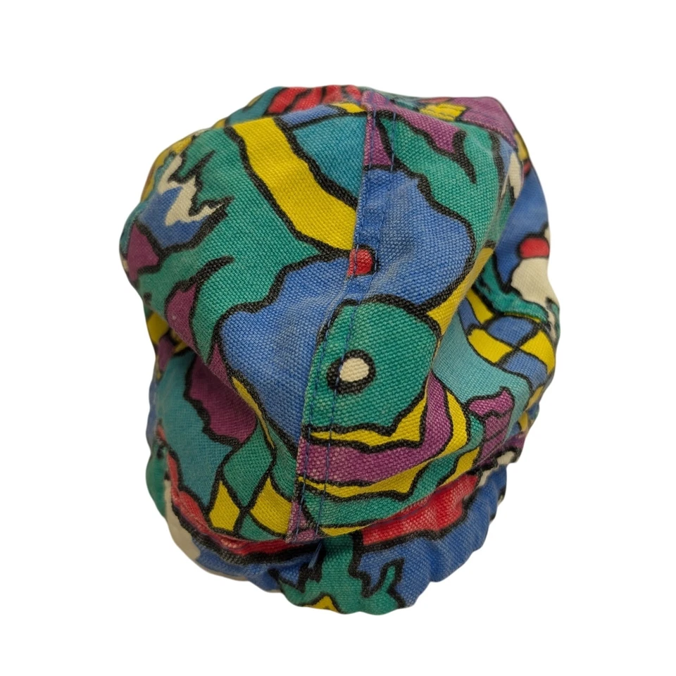 VTG Vintage 1980's Kromer Welding Cap Union Made Abstract Print Size 7 1/4 - Image 3 of 4