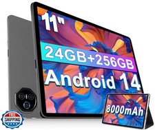 Dghrti 2025 11 inch Tablet, 24GB RAM 256GB ROM 2TB TF , Android 14 Tablets wi